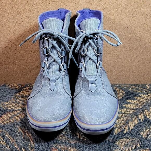 Nike Women's Carico Grey and Purple Boots- Size 7 - Picture 3 of 11